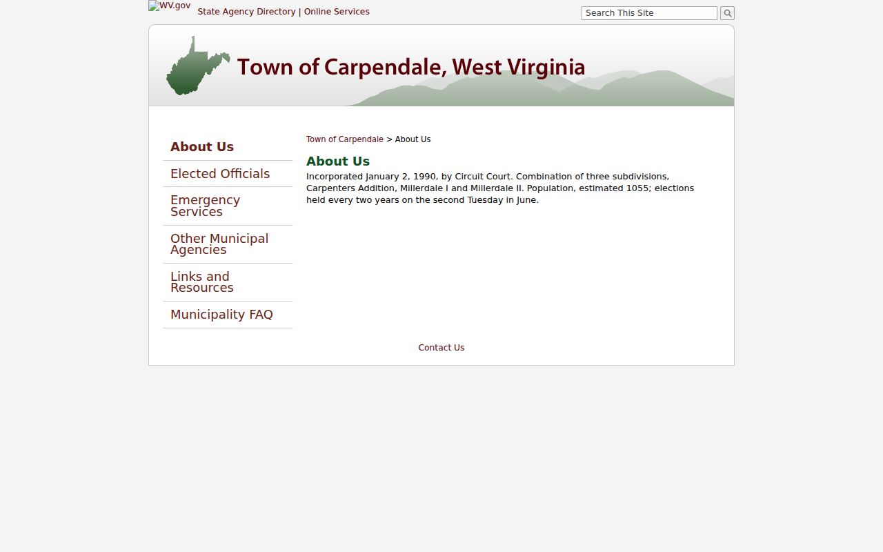 Carpendale incorporation history supporting local criminal records context