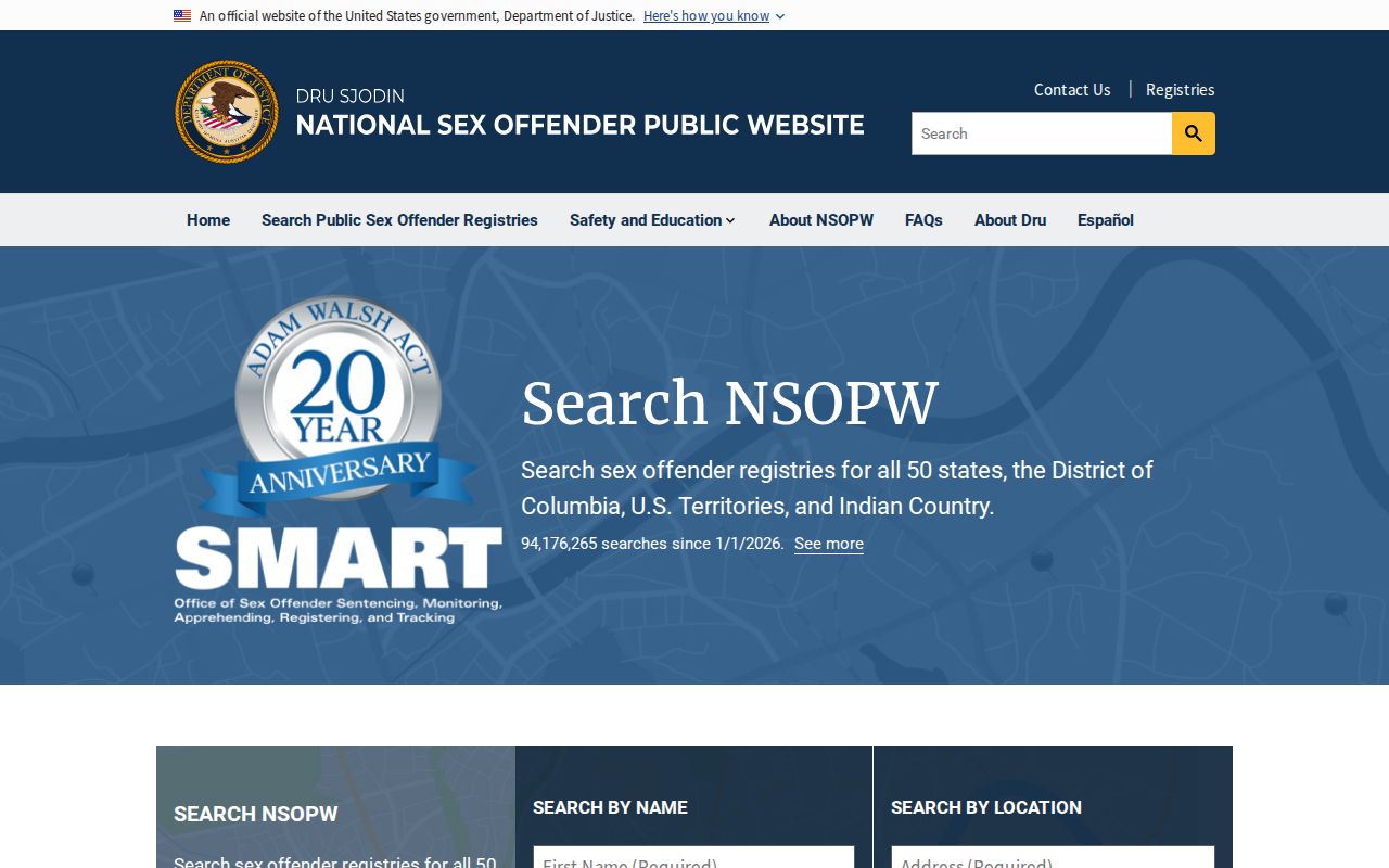 NSOPW national supplement to a Mineral County sex offender search